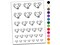 Dog Squat Poop Golden Retriever Temporary Tattoo Water Resistant Fake Body Art Set Collection
